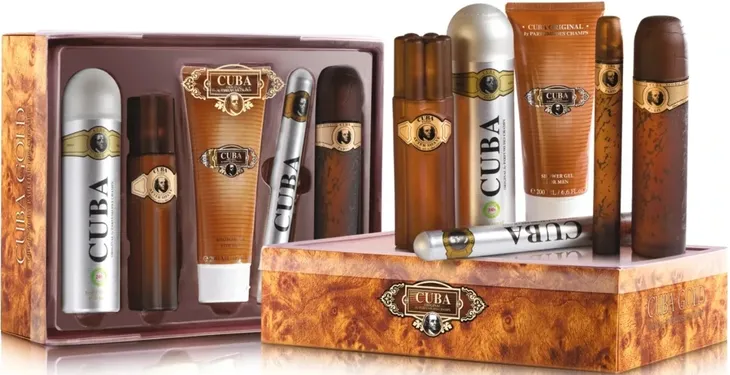 Cuba Gold Men Duży Zestaw Prezentowy EDS EDT x2 Żel Dezodorant 5 Elementów