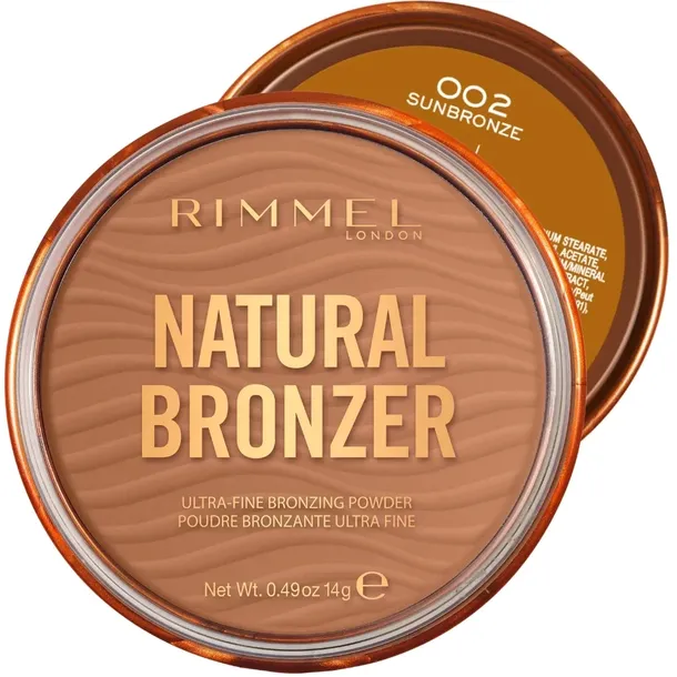 Rimmel Natural Bronzer Puder Brązujący z Efektem Rozświetlenia 02 Sunbronze