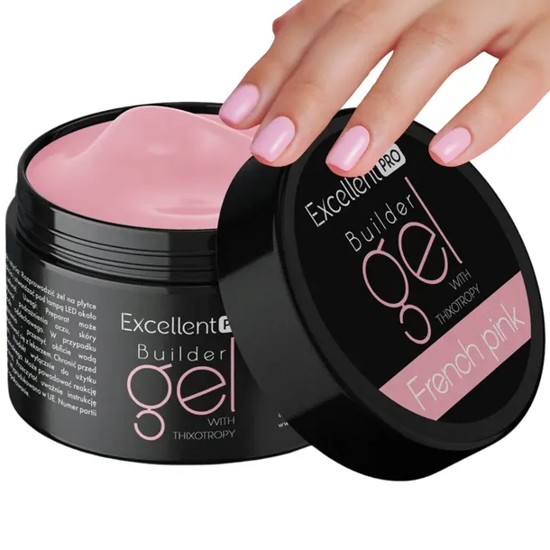 EXCELLENT PRO BUILDER GEL ŻEL BUDUJĄCY Z TIKSOTROPIĄ FRENCH PINK 50 g
