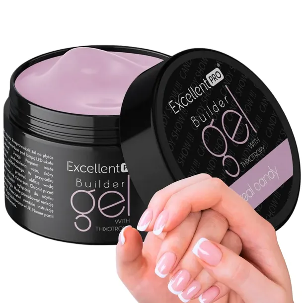 EXCELLENT PRO BUILDER GEL BUDUJĄCY REAL CANDY CUKIERKOWY MLECZNY RÓŻ 50g