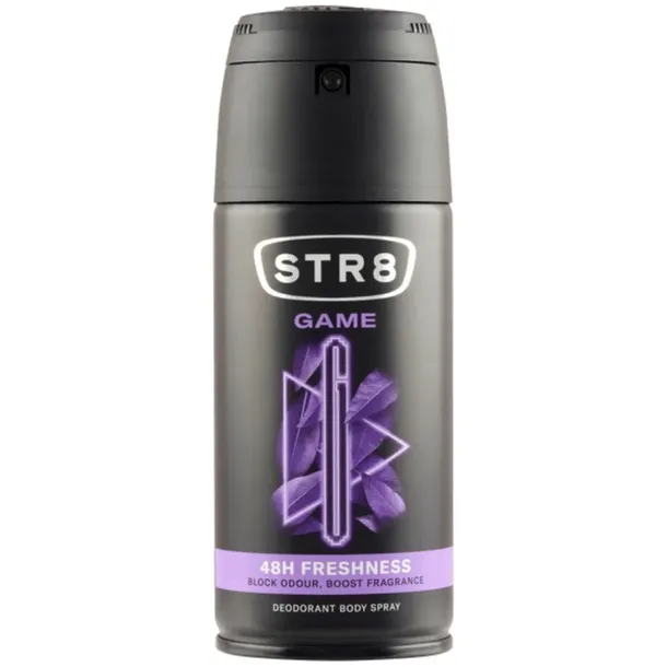 STR8 Game Deo Body Spray Męski Dezodorant 48h Ochrony i Świeżości 150ml