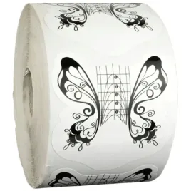 szablony-formy-do-przedluzania-paznokci-duze-motyl-czarny-rolka-500-szt