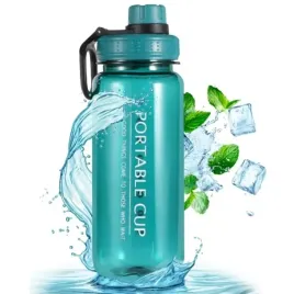 butelka-bidon-na-silownie-fitness-na-wode-lazurowy-zielony-morski-600ml