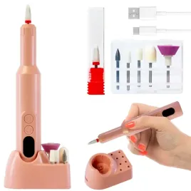 bezprzewodowa-frezarka-do-paznokci-poreczna-cicha-rozowa-zestaw-frezow