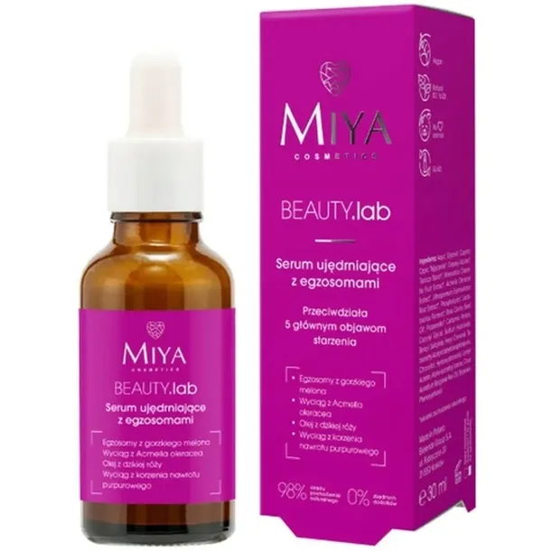 Miya Beauty Lab Ujędrniająco Wygładzające Serum Do Twarzy z Egzosomami 30ml