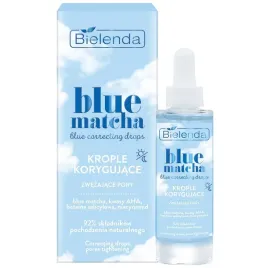 bielenda-blue-matcha-krople-korygujace-zwezajace-pory-kwasy-aha-niacynamid