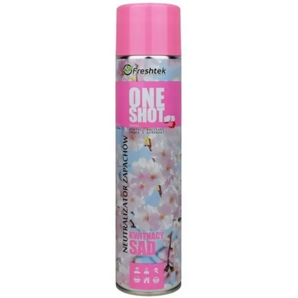 Freshtek One Shot Neutralizator Zapachów Odświeżacz Powietrza Kwitnący Sad