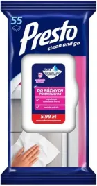 presto-nawilzane-sciereczki-uniwersalne-z-plynem-czyszczacym-55-sztuk