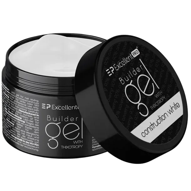 EXCELLENT PRO BUILDER GEL ŻEL BUDUJĄCY CONSTRUCTION WHITE BIAŁY TWARDY 50G