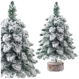 choinka-ozdobna-dekoracyjna-sztuczna-na-pniu-pokryta-sniegiem-60x16cm