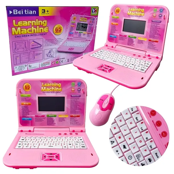 Laptop Edukacyjny Do Nauki Angielskiego Gry Zabawy 130 Funkcji Dla Rozwoju