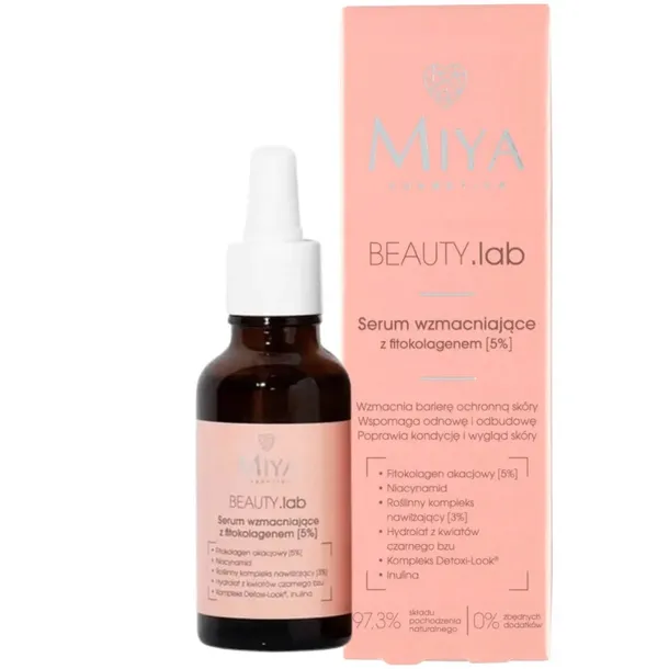 Miya Beauty Lab Serum Do Twarzy Wmacniające Fitokolagen Nawilżające 30ml