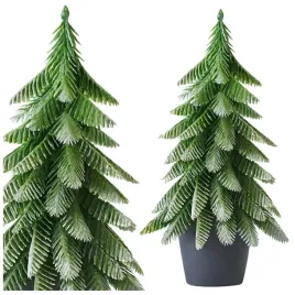 choinka-ozdobna-dekoracyjna-sztuczna-w-doniczce-srebrne-wykonczenie-32x12cm