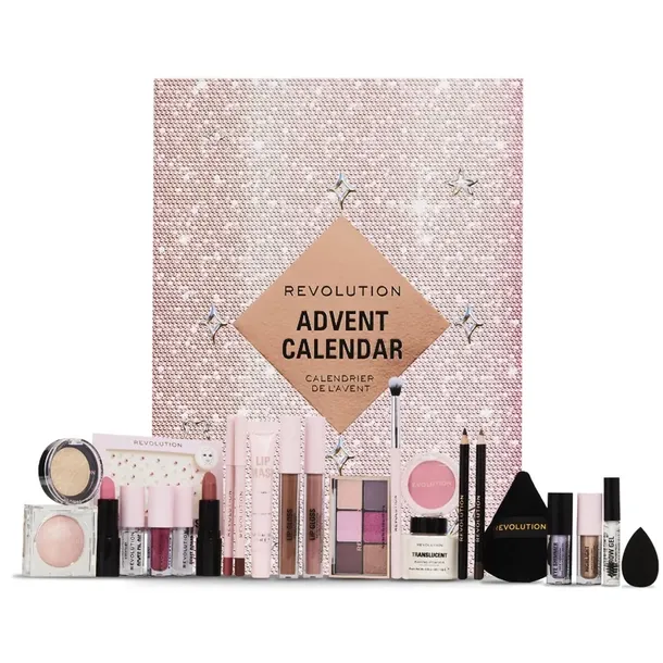 Makeup Revolution Kalendarz Adwentowy Zestaw z Kosmetykami Prezentowy 2025