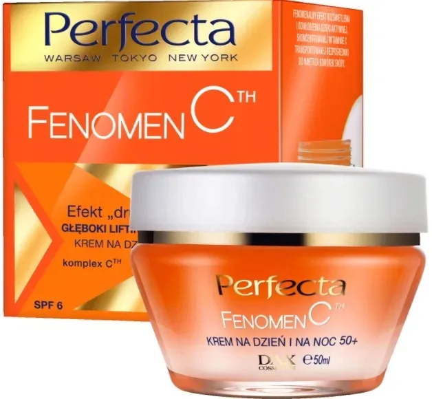 Perfecta Fenomen Witamina C krem Lifting i Nawilżenie Na Dzień i Na Noc 50+