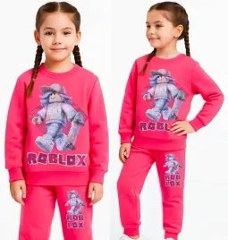 dres-sportowy-dziewczecy-110-bluza-spodnie-bluza-komplet-roblox-zestaw