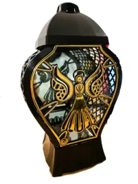 znicz-lampion-lustrzany-czarny-waza-aniolek-zloty