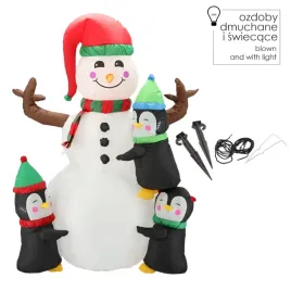 dmuchany-balwan-z-pingwinkami-led-190cm