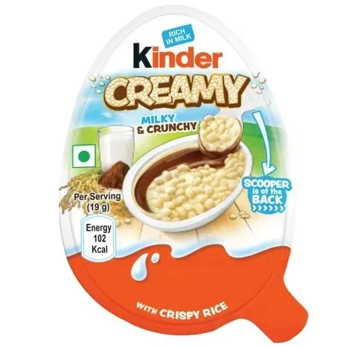 Kinder Creamy Milky and Crunchy Jajko 19g