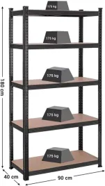 regal-magazynowy-metalowy-czarny-180x90x40cm-875kg