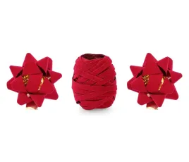 zestaw-welurowych-wstazek-i-rozetek-czerwony-mix-do-prezentow-swieta