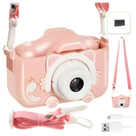 aparat-cyfrowy-dla-dzieci-fotograficzny-rozowy-karta-32gb-rozowy-smycz-gry