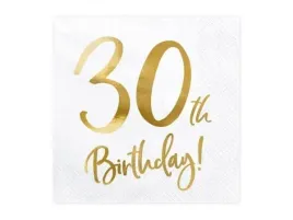 serwetki-30th-birthday-bialy-33x33cm-sp33-77-30-008