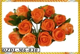 piankowe-roze-na-drucie-15cm-12szt-pomaranczowe-ozdl-m6-030