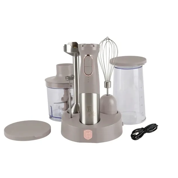 Bezprzewodowy | Wielofunkcyjny blender ręczny BerlingerHaus Taupe Collectio