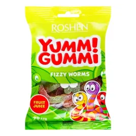 zelki-roshen-yummi-gummi-fizzy-worms-70g