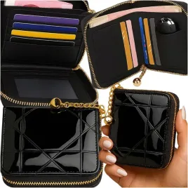 pikowany-damski-portfel-skorzany-portmonetka-maly-czarny-lakierowany