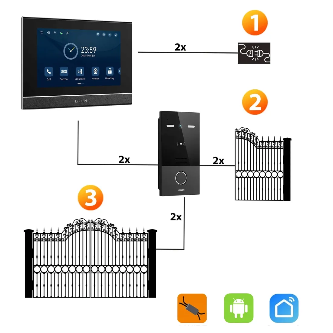 zestaw-wideodomofon-7-brama-furtka-czytnik-domofon-hd-breloki-2-zylowy-stan-nowy