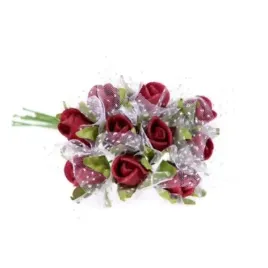piankowe-roze-z-tiulem-15cm-10szt-bordowe-ozdl-m13-060