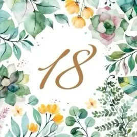 serwetki-na-18-urodziny-33x33cm-floral-frame-serw33x33-floral18