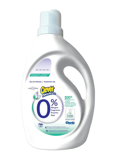 CLEVER NEUTRO UNIWERSALNY 1560ML HIPOALERGICZNY PŁYN DO PRANIA