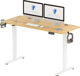 biurko-elektryczne-flexispot-lite-140x60-cm-biale-dab-maple-regulowane