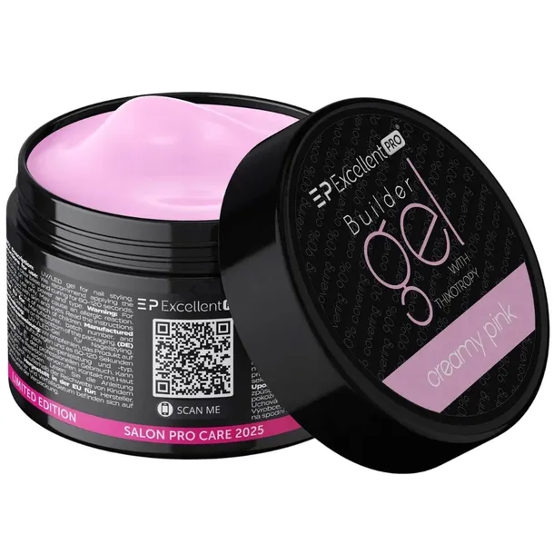 Żel jednofazowy budujący z tiksotropią EXCELLENT PRO 50g CREAMY PINK