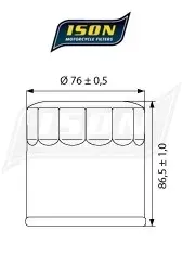 ison-filtr-oleju-ison551