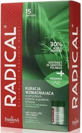 Radical Kuracja Wzmacniająca Włosy Przeciw Wypadaniu 15 Ampułek x 5ml