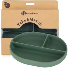 talerzyk-petiteandmars-zielony-silikon