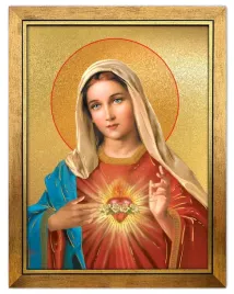 obraz-zlocony-w-ramie-serce-maryi-13-x-17-cm