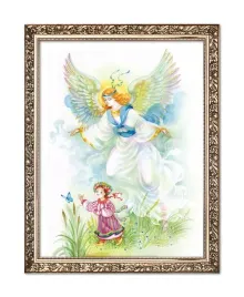 obraz-religijny-dla-dzieci-aniol-stroz-rama-z-ornamentem-50-cm-x-70-cm