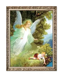 obraz-religijny-dla-dzieci-aniol-stroz-rama-z-ornamentem-50-cm-x-70-cm
