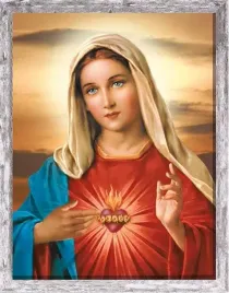 obraz-swiety-serce-maryi-rama-szara-z-przetarciami-20-cm-x-25-cm