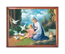 obraz-matka-boza-z-dzieciatkiem-i-golabkami-rama-drewniana-50-cm-x-70-cm