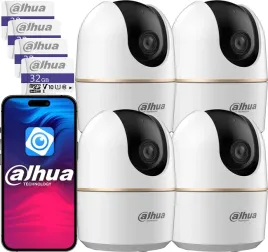 4x-kamera-wifi-wewnetrzna-niania-5mpx-dahua-hero-obrotowa-audio-karta-32gb