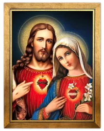 obraz-zlocony-w-ramie-serce-jezusa-i-maryi-13-x-17-cm