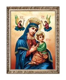 obraz-matka-boza-nieustajacej-pomocy-rama-z-ornamentem-20-cm-x-25-cm