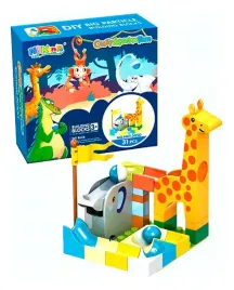 tor-kulkowy-z-klockow-crazy-marble-run-31-elementow-motyw-zwierzat