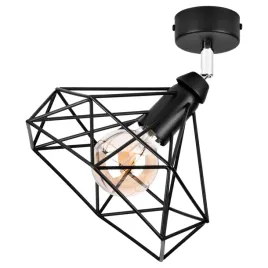 lampa-sufitowa-wiszaca-czarna-oprawa-loft-reflektorek-spot-zwis-drut-led